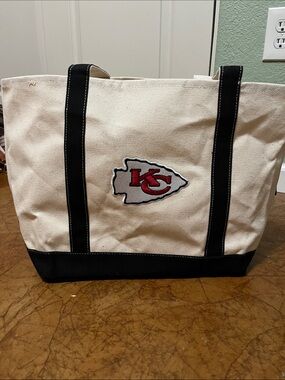 NEW Logo Brands Kansas City Canvas Tote Lg